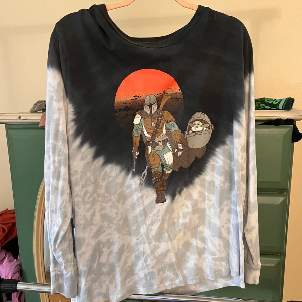 Grogu Long Sleve Tie Dye shirt